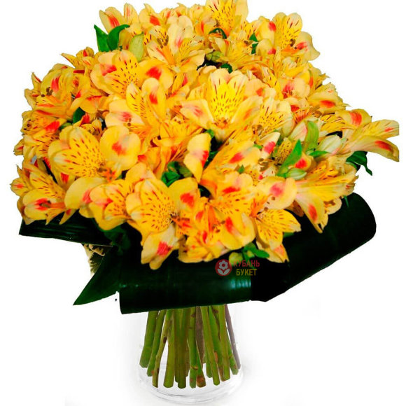 Букет из 19 жёлтых альстромерий заказать за 4 940 руб. с доставкой